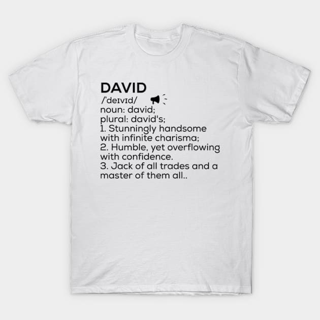 David Name Definition David Meaning David Name Meaning T-Shirt by TeeLogic